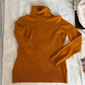 French Connection Burnt Orange Turtleneck Sweater